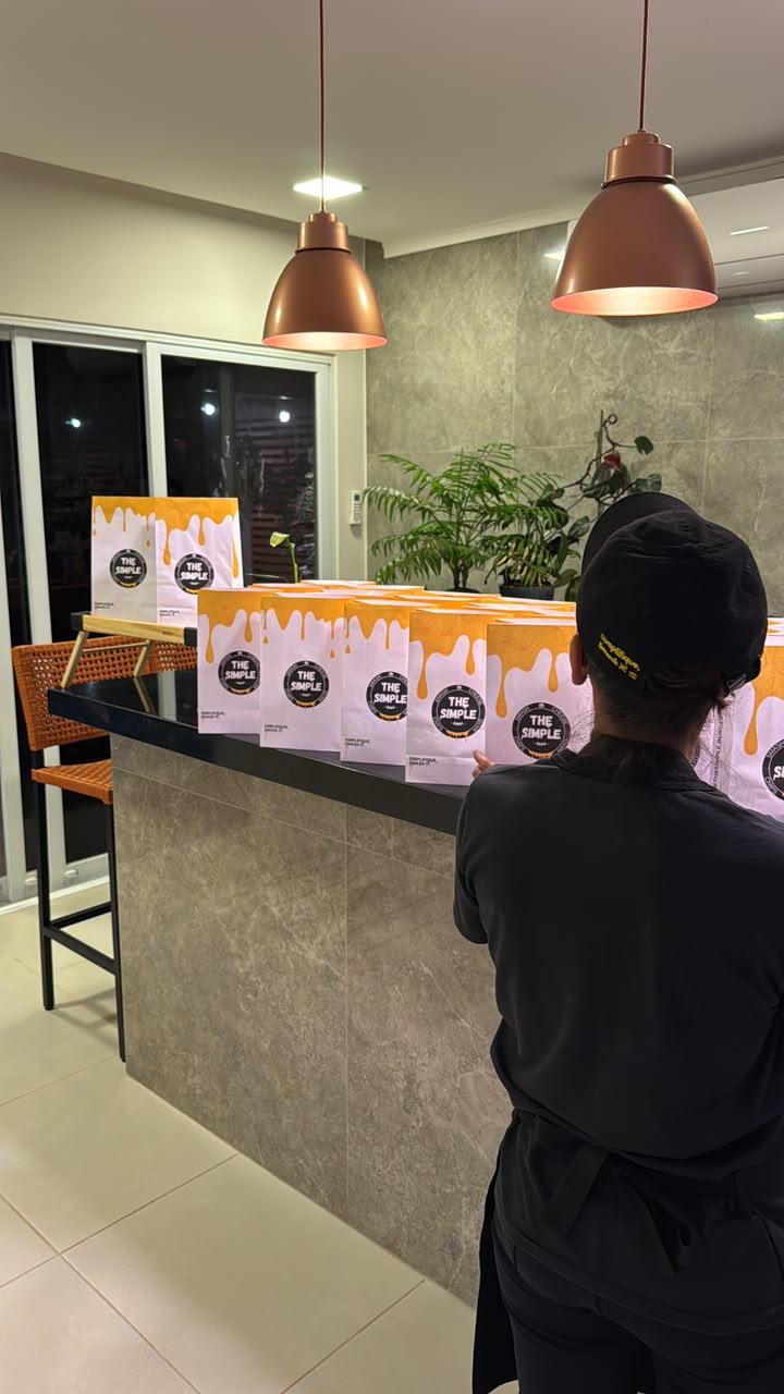 Kits The Simple prontos para servir em evento